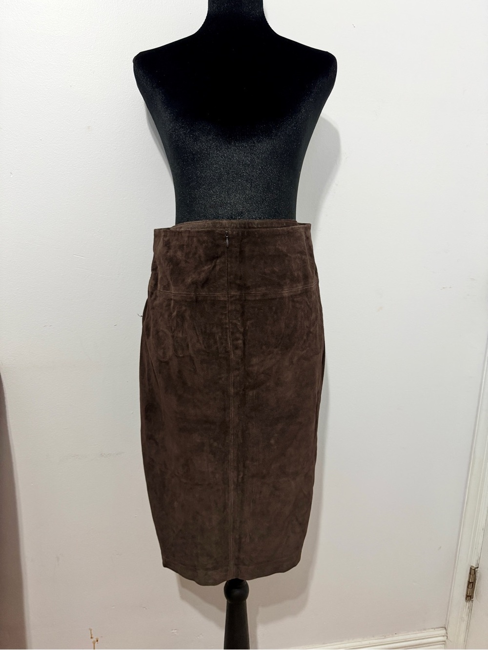 Banana Republic Brown Suede Pencil Skirt